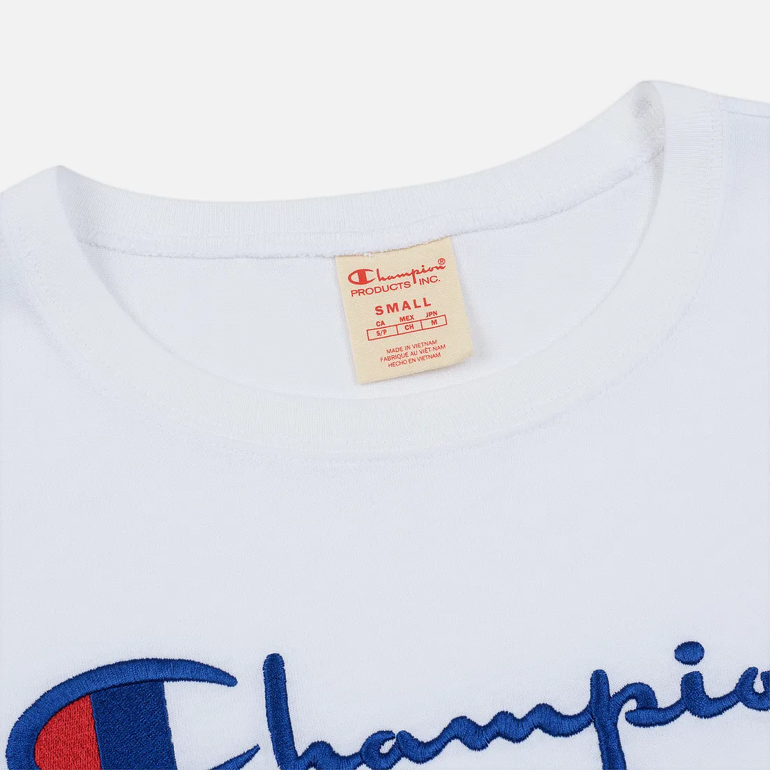 Champion Reverse Weave Женский лонгслив Big Script Cropped