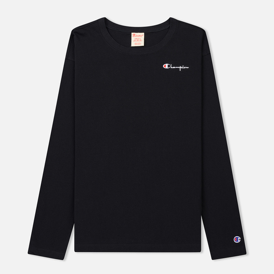 Женский лонгслив Champion Reverse Weave Small Logo Script Embroidered Black