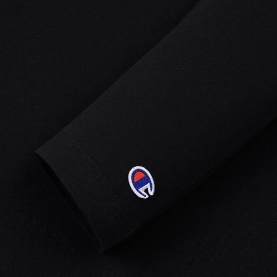Женский лонгслив Champion Reverse Weave Small Logo Script Embroidered Black