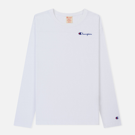 Женский лонгслив Champion Reverse Weave Small Logo Script Embroidered White