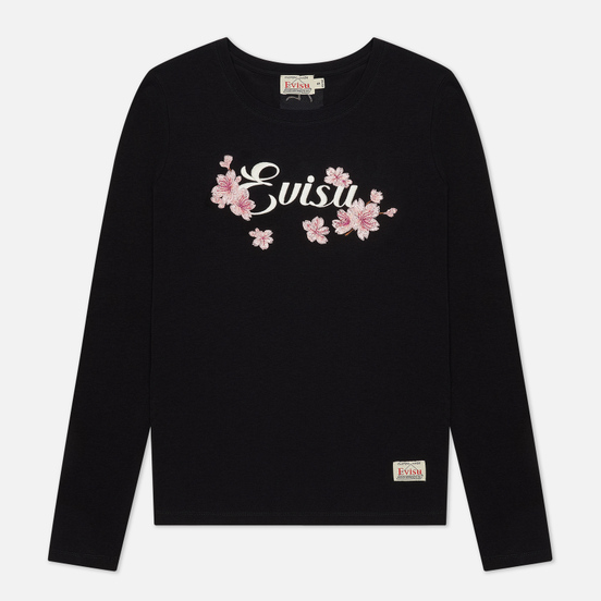 Женский лонгслив Evisu Heritage Sakura Embroidered Black