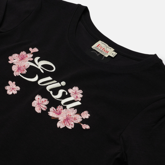 Женский лонгслив Evisu Heritage Sakura Embroidered Black