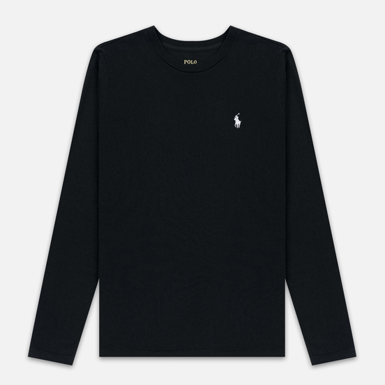 Женский лонгслив Polo Ralph Lauren Crew Neck 30/1 Cotton Jersey Black