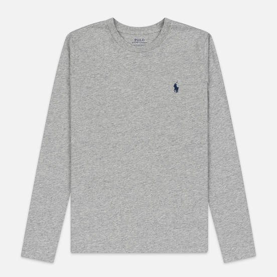 Женский лонгслив Polo Ralph Lauren Crew Neck 30/1 Cotton Jersey Cobblestone Heather