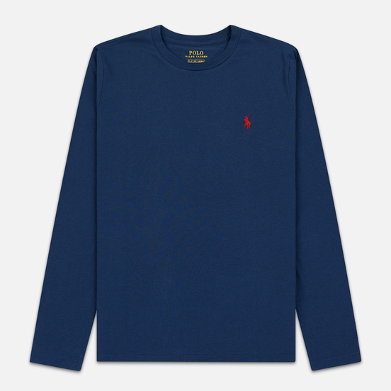 Женский лонгслив Polo Ralph Lauren Crew Neck 30/1 Cotton Jersey Rustic Navy