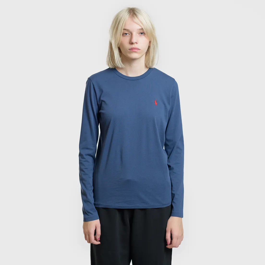 Polo Ralph Lauren Женский лонгслив Crew Neck 30/1 Cotton Jersey