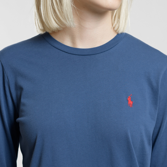 Женский лонгслив Polo Ralph Lauren Crew Neck 30/1 Cotton Jersey Rustic Navy