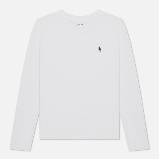 Женский лонгслив Polo Ralph Lauren Crew Neck 30/1 Cotton Jersey White