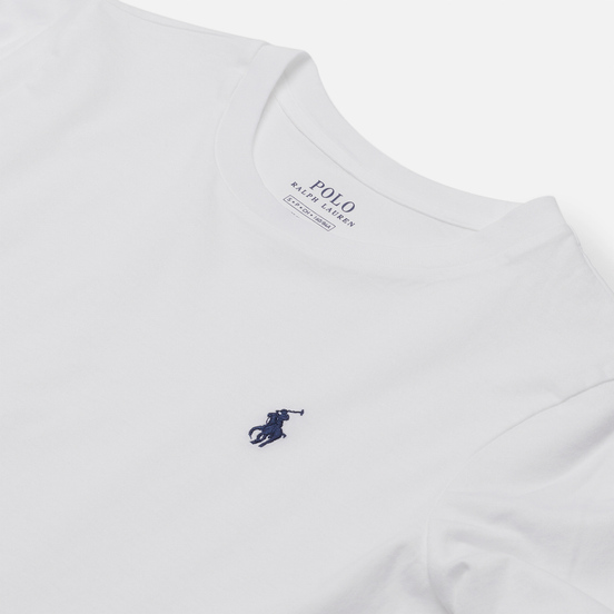 Женский лонгслив Polo Ralph Lauren Crew Neck 30/1 Cotton Jersey White