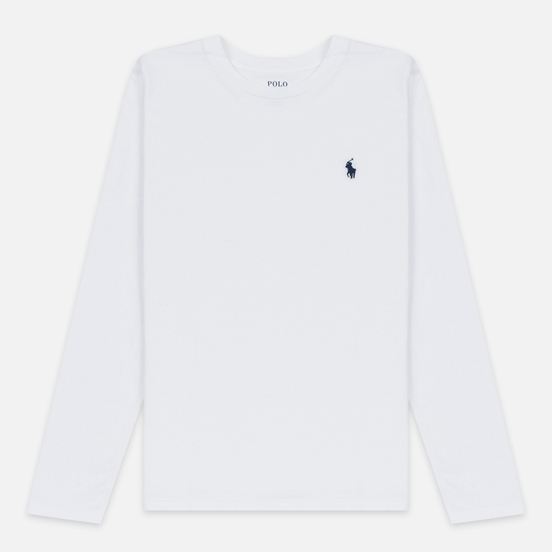Женский лонгслив Polo Ralph Lauren Crew Neck 30/1 Cotton Jersey White