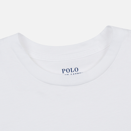 Женский лонгслив Polo Ralph Lauren Crew Neck 30/1 Cotton Jersey White