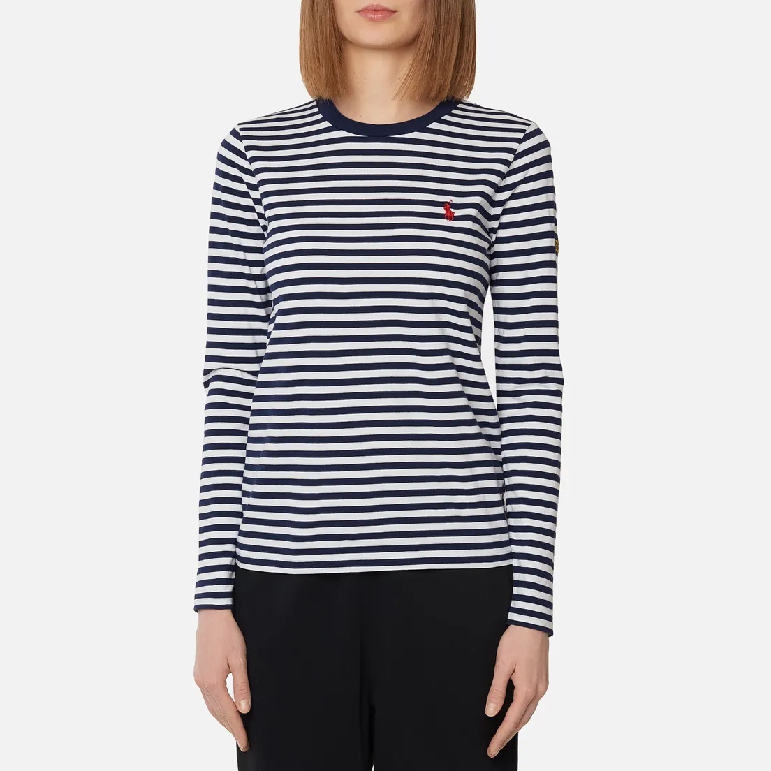 Polo Ralph Lauren Женский лонгслив Stripe Polo Pony Mini Logo