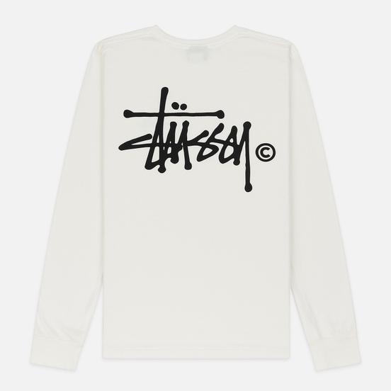 Женский лонгслив Stussy Basic Logo Pigment Dyed Natural