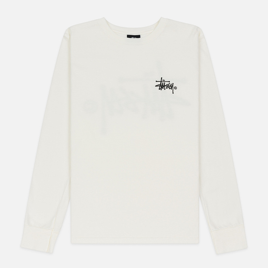 Женский лонгслив Stussy Basic Logo Pigment Dyed Natural