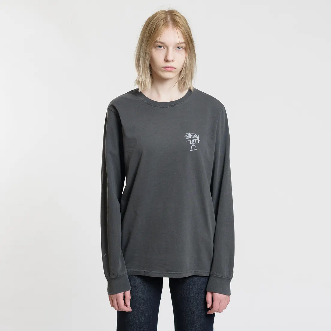 Stussy Женский лонгслив Warrior Man Pigment Dyed