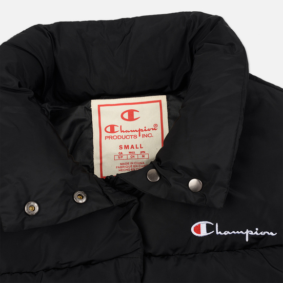 Женский пуховик Champion Reverse Weave Back Script Puff Black