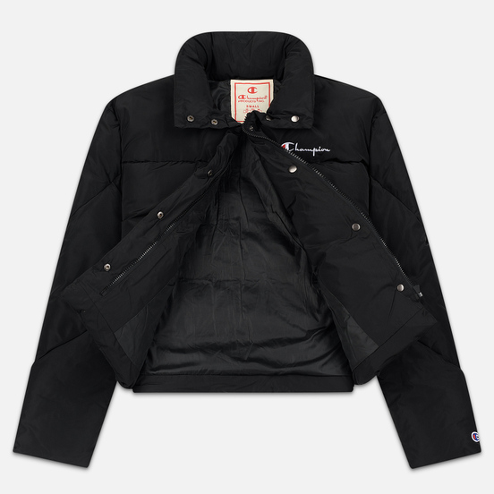 Женский пуховик Champion Reverse Weave Back Script Puff Black