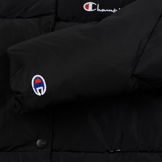 Женский пуховик Champion Reverse Weave Back Script Puff Black