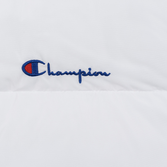 Женский пуховик Champion Reverse Weave Back Script Puff White