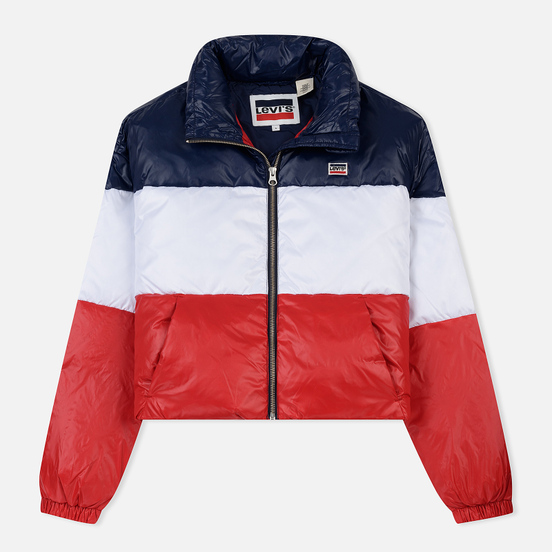 Женский пуховик Levi's Short Puffer Peacoat Colorblock