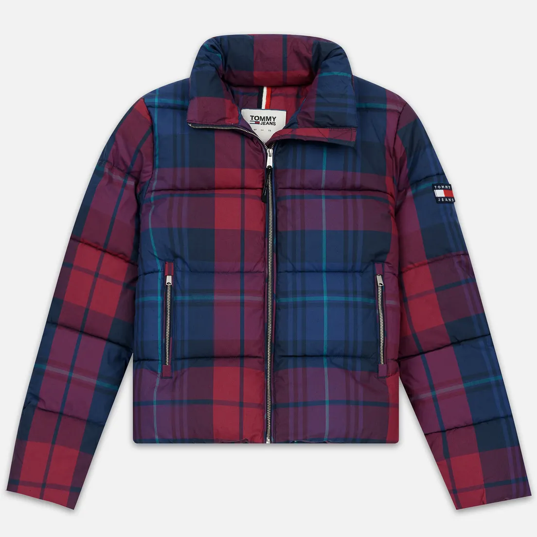 Tommy Jeans Женский пуховик Cotton Check Puffa