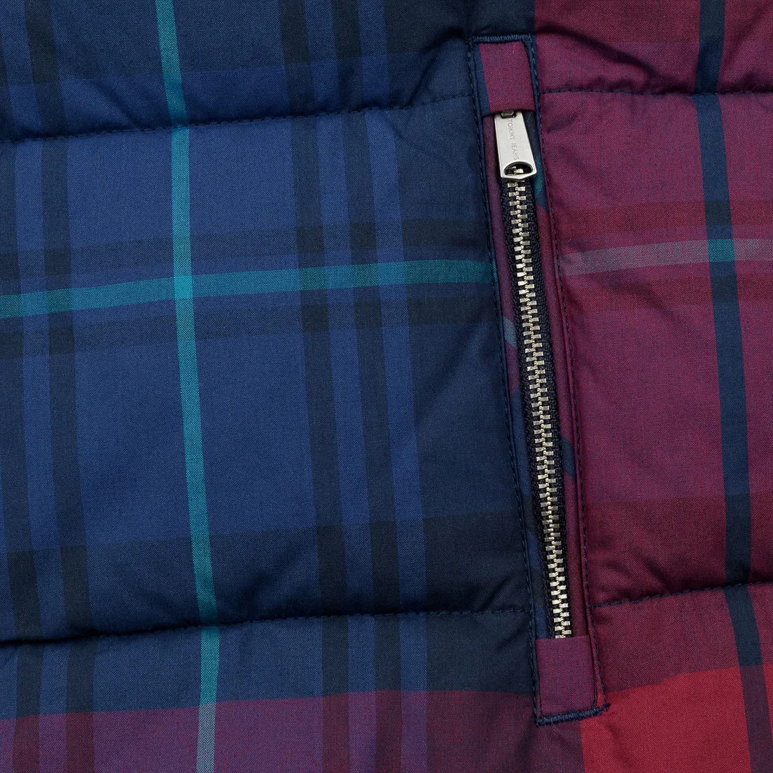 Tommy Jeans Женский пуховик Cotton Check Puffa