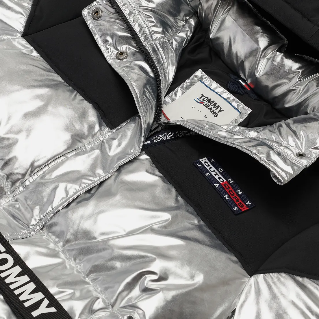 Tommy Jeans Женский пуховик Mix Media Belted