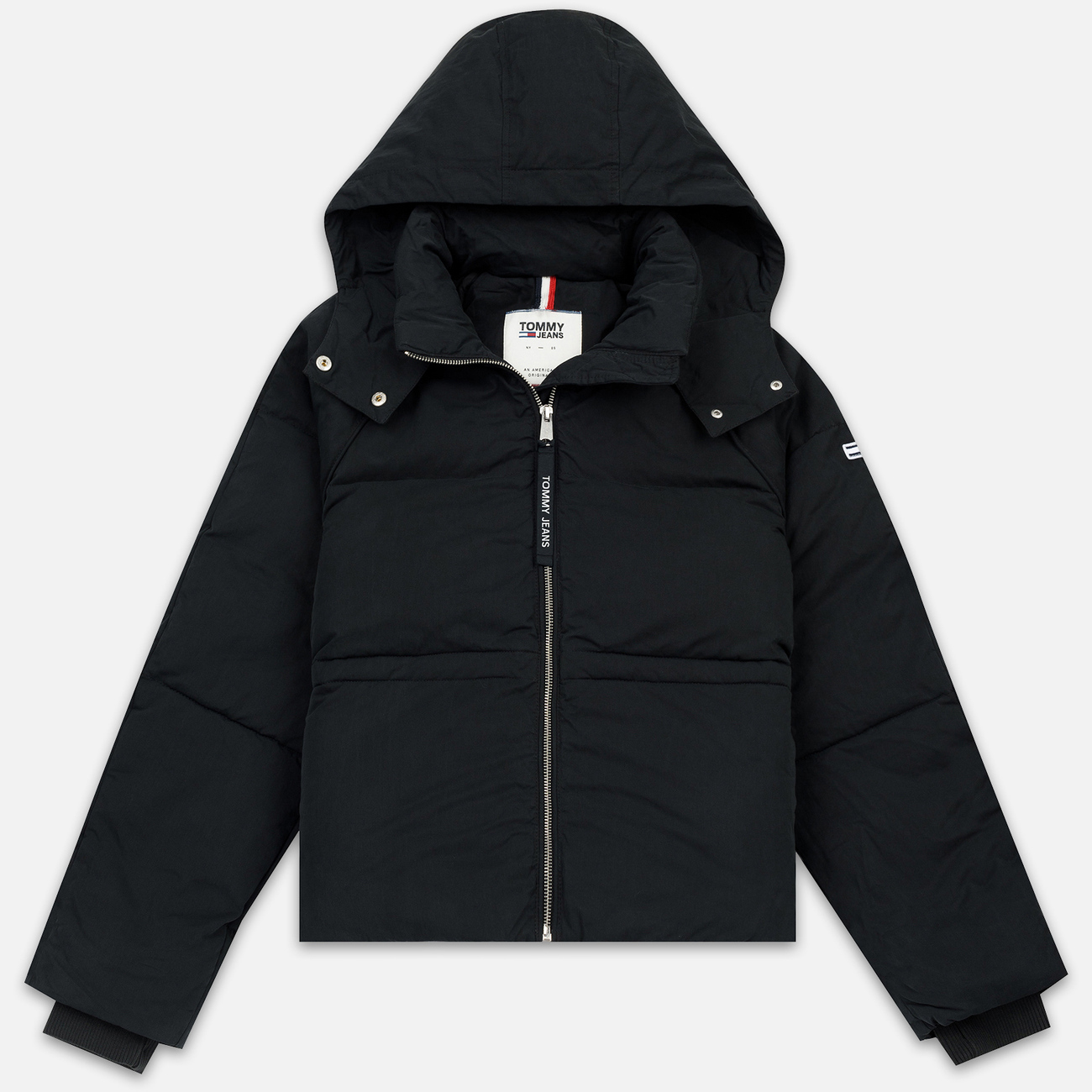 Женский пуховик Tommy Jeans Tommy Detail Puffa Hooded Black