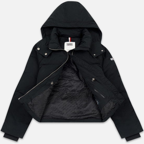 Женский пуховик Tommy Jeans Tommy Detail Puffa Hooded Black