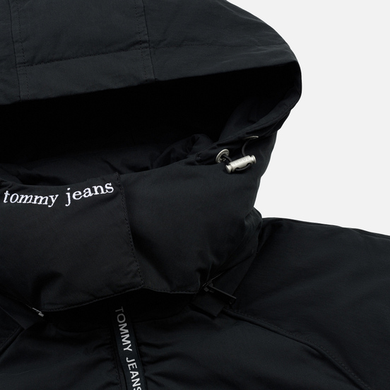 Женский пуховик Tommy Jeans Tommy Detail Puffa Hooded Black