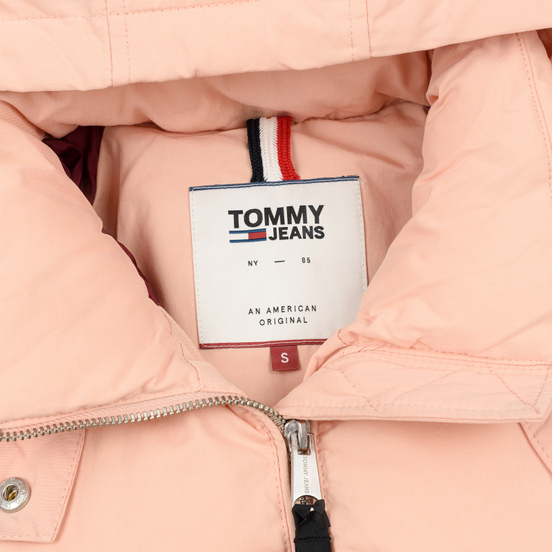 Женский пуховик Tommy Jeans Tommy Detail Puffa Hooded Pink Sand