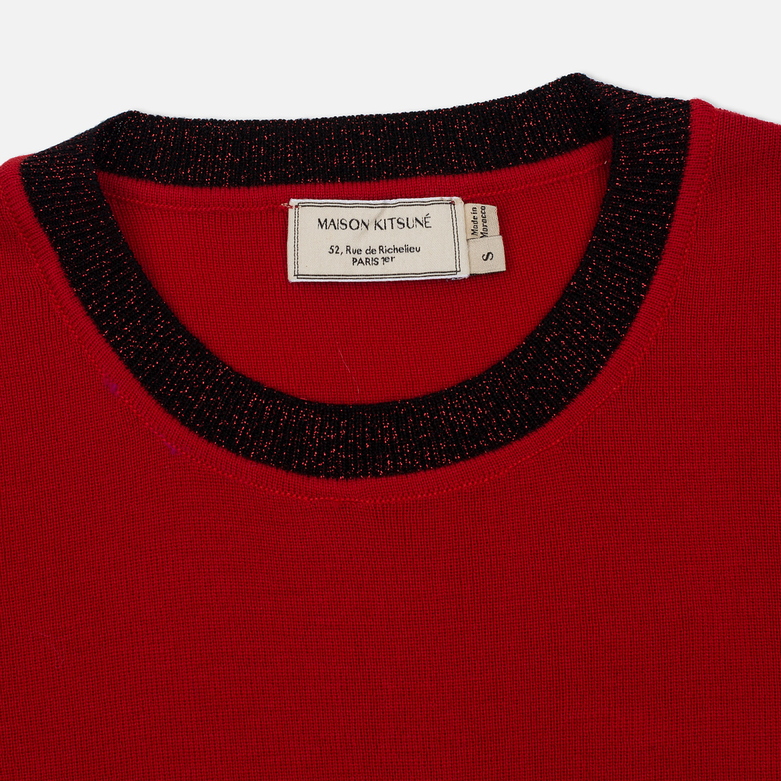 Maison Kitsune Женский свитер Merinos R-Neck