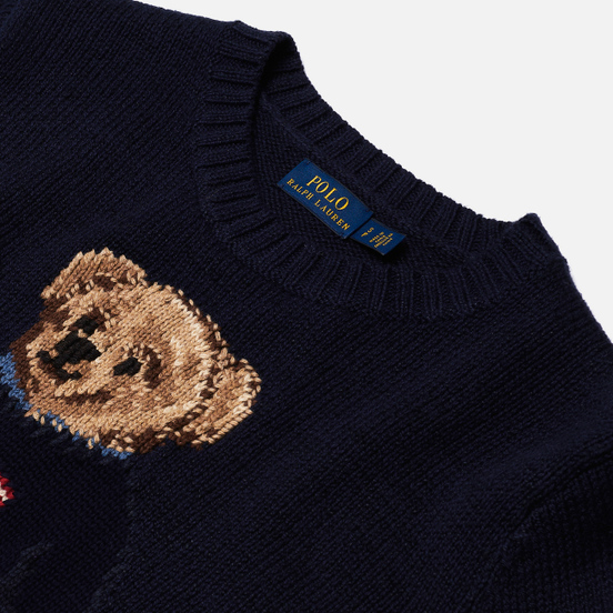 Женский свитер Polo Ralph Lauren Bear USA Flag Navy/Multicolor