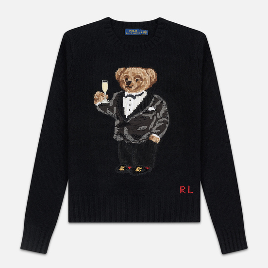 Женский свитер Polo Ralph Lauren Suit Bear Wool Black