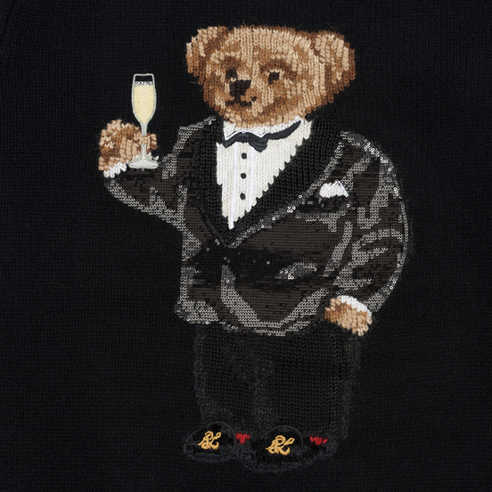 Женский свитер Polo Ralph Lauren Suit Bear Wool Black