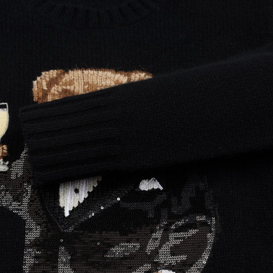 Женский свитер Polo Ralph Lauren Suit Bear Wool Black