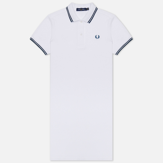 Женское платье Fred Perry Twin Tipped White