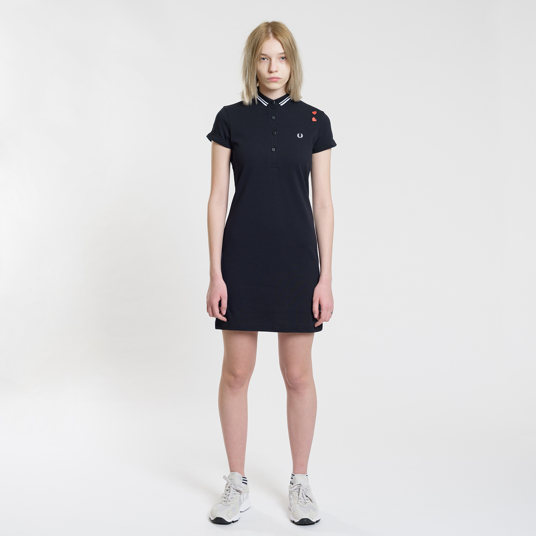 Fred Perry Женское платье x Amy Winehouse Embroidered Cotton Pique