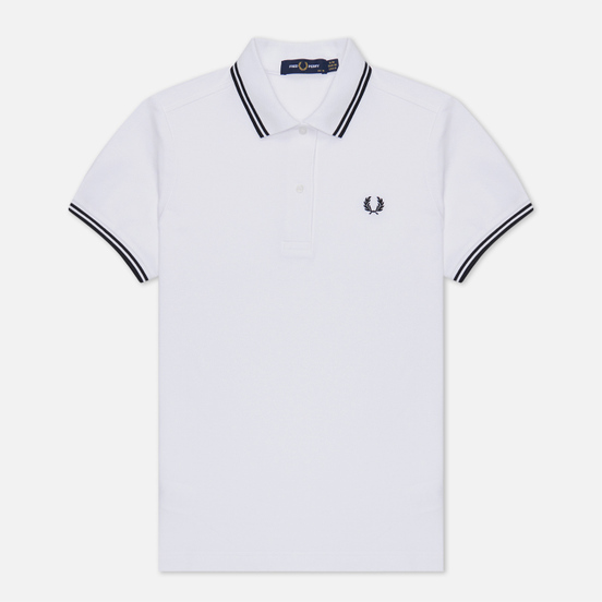 Женское поло Fred Perry G3600 White/Black