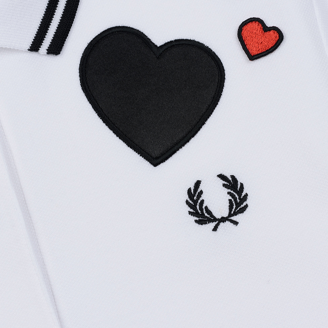 Fred Perry Женское поло x Amy Winehouse Heart Detail Pique