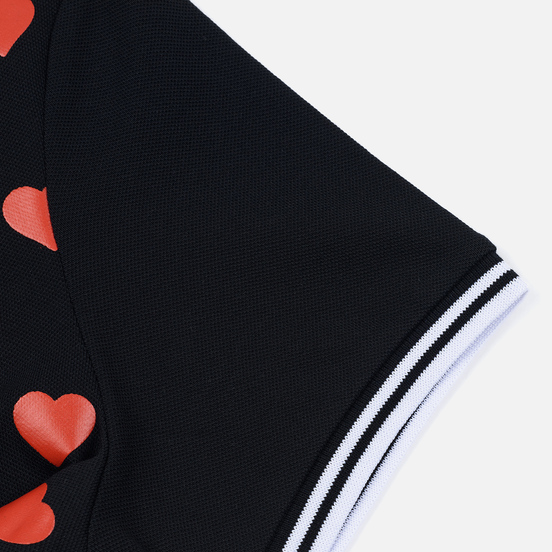 Женское поло Fred Perry x Amy Winehouse Heart Print Pique Black