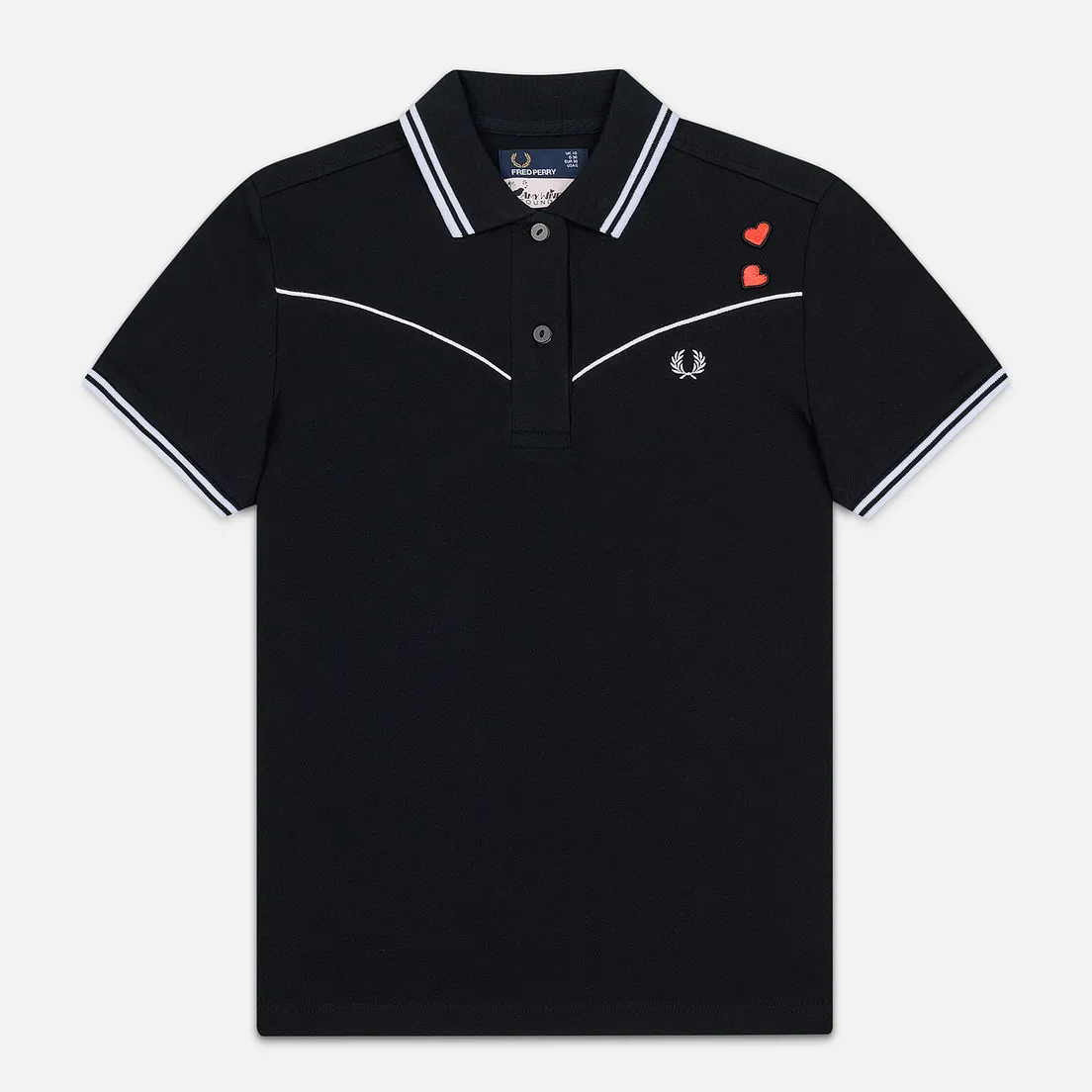 Fred Perry Женское поло x Amy Winehouse Piped