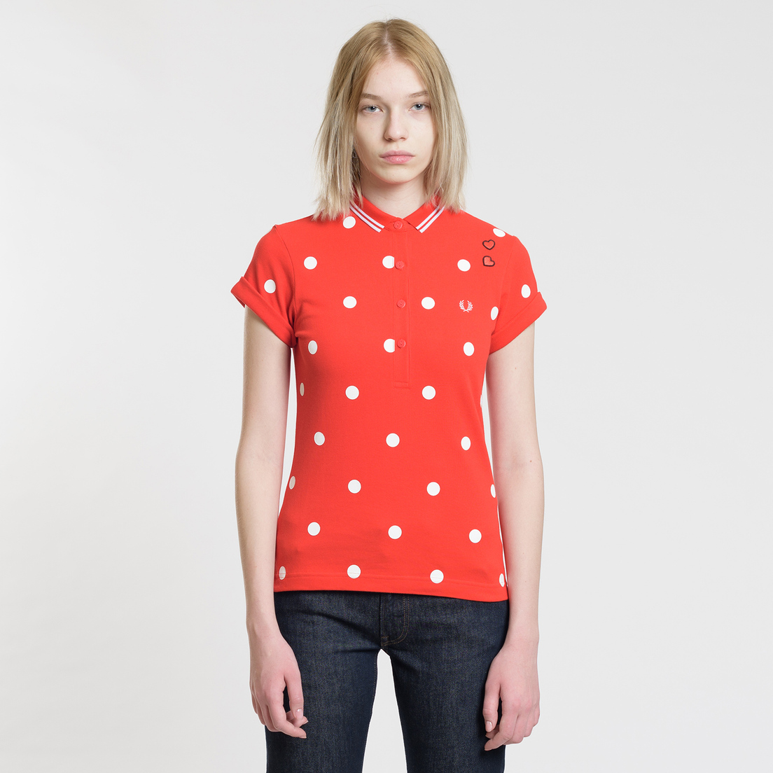 Fred Perry Женское поло x Amy Winehouse Polka Dot Pique
