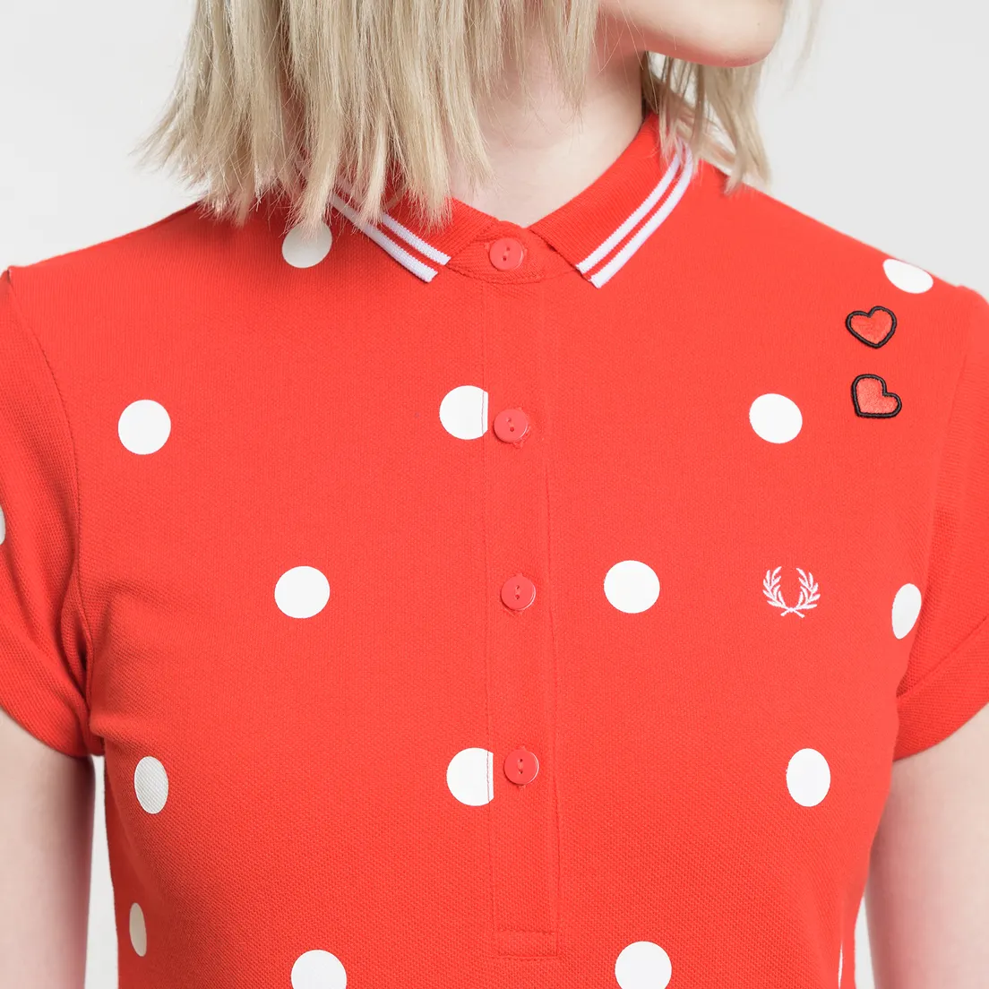 Fred Perry Женское поло x Amy Winehouse Polka Dot Pique