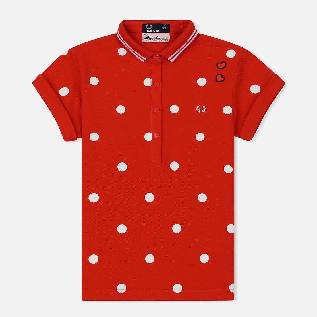 Fred Perry Женское поло x Amy Winehouse Polka Dot Pique