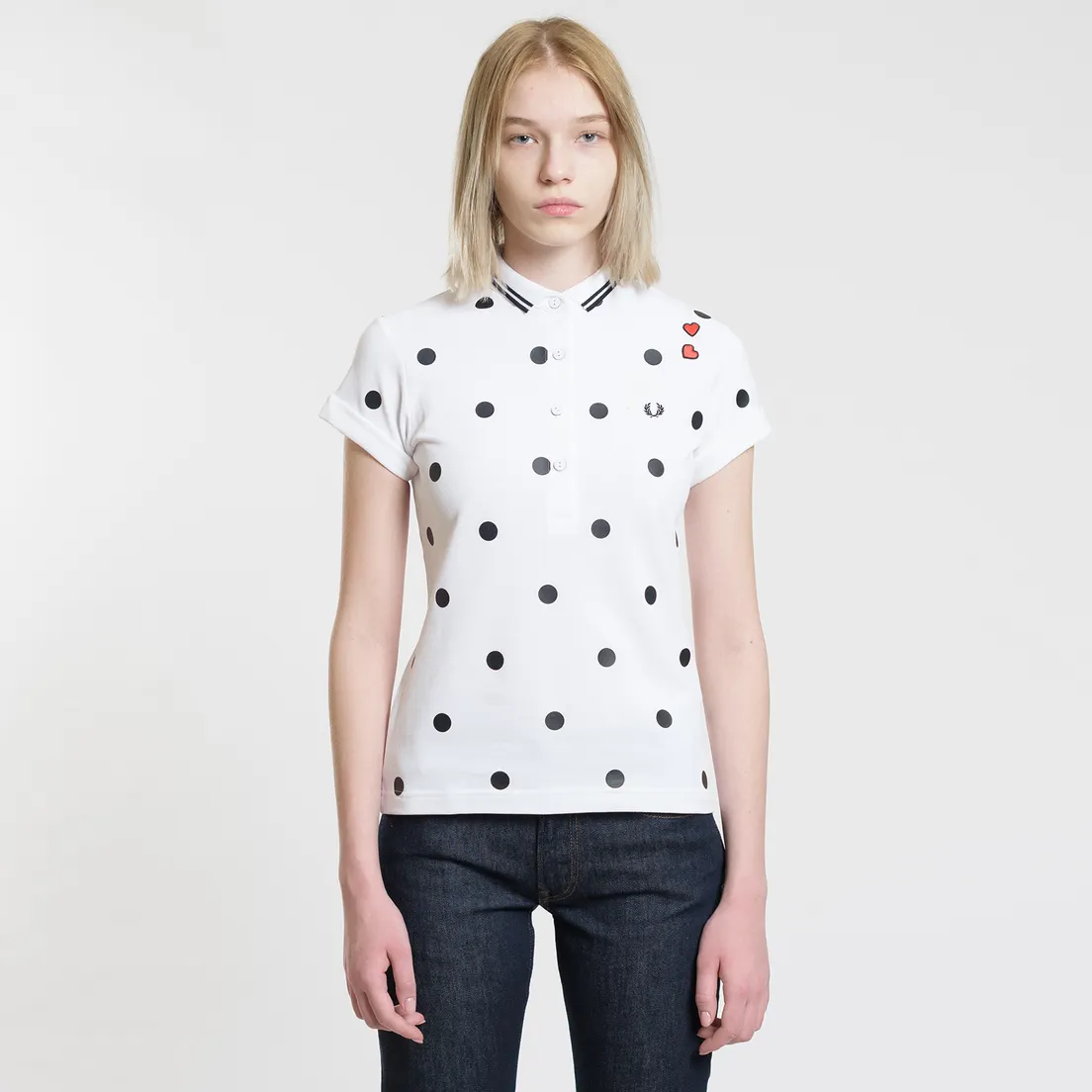 Fred Perry Женское поло x Amy Winehouse Polka Dot Pique