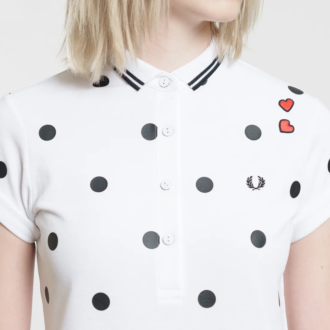 Fred Perry Женское поло x Amy Winehouse Polka Dot Pique