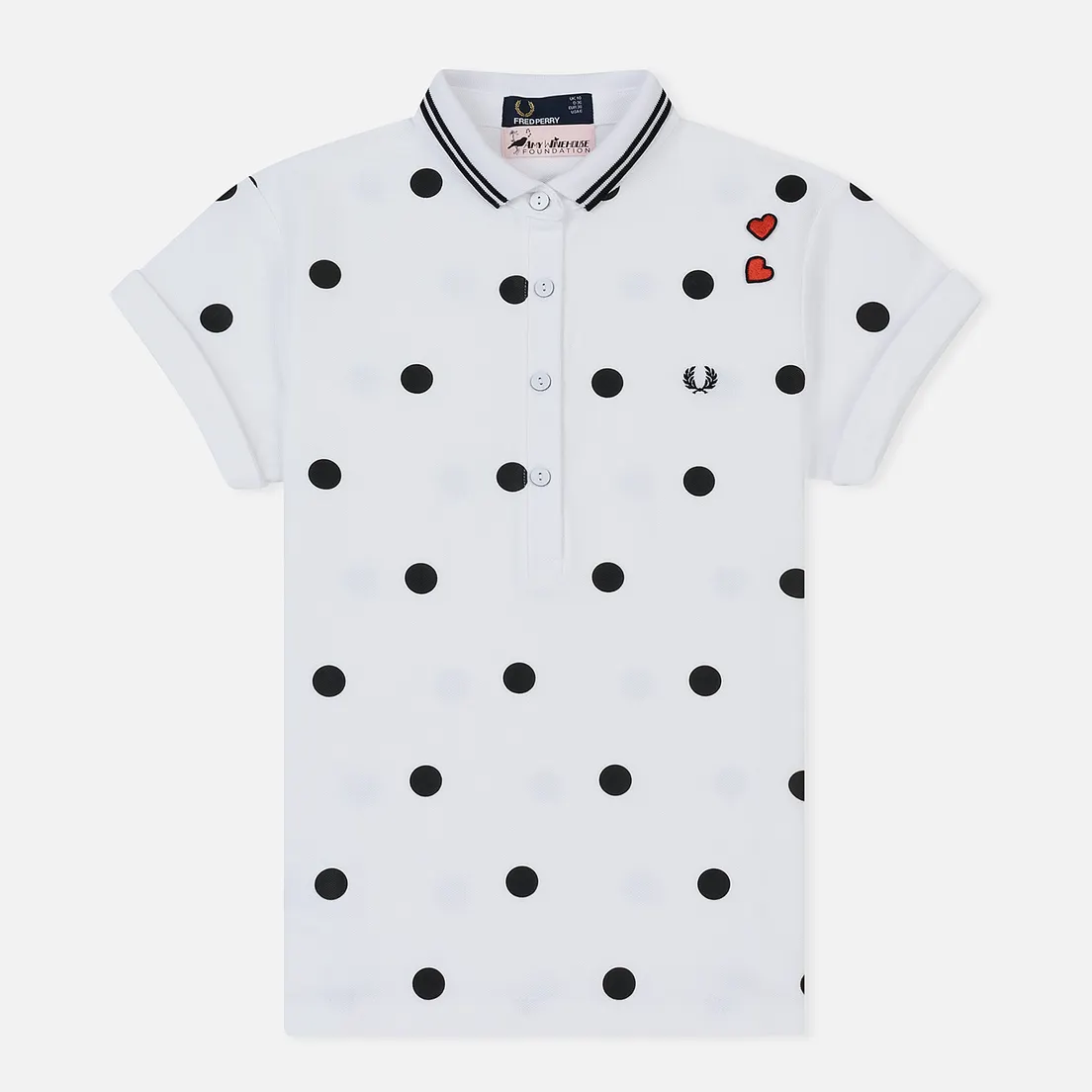 Fred Perry Женское поло x Amy Winehouse Polka Dot Pique