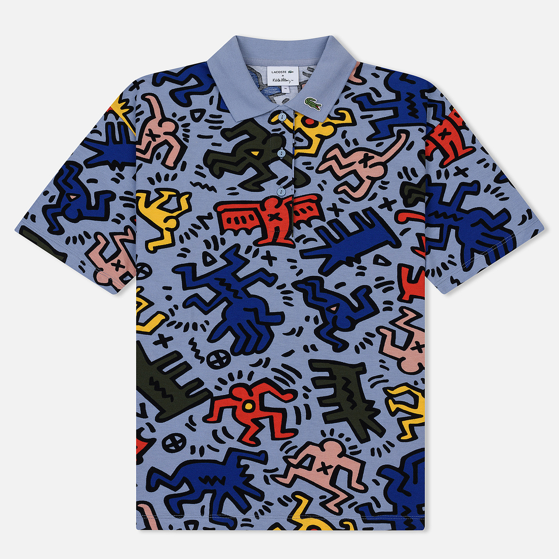 Lacoste Женское поло x Keith Haring Print Relaxed Fit