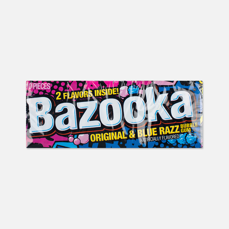 Bazooka Жевательная резинка Original & Blue Razz